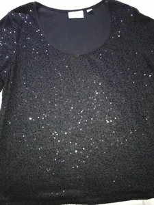 black sequin top size 20
