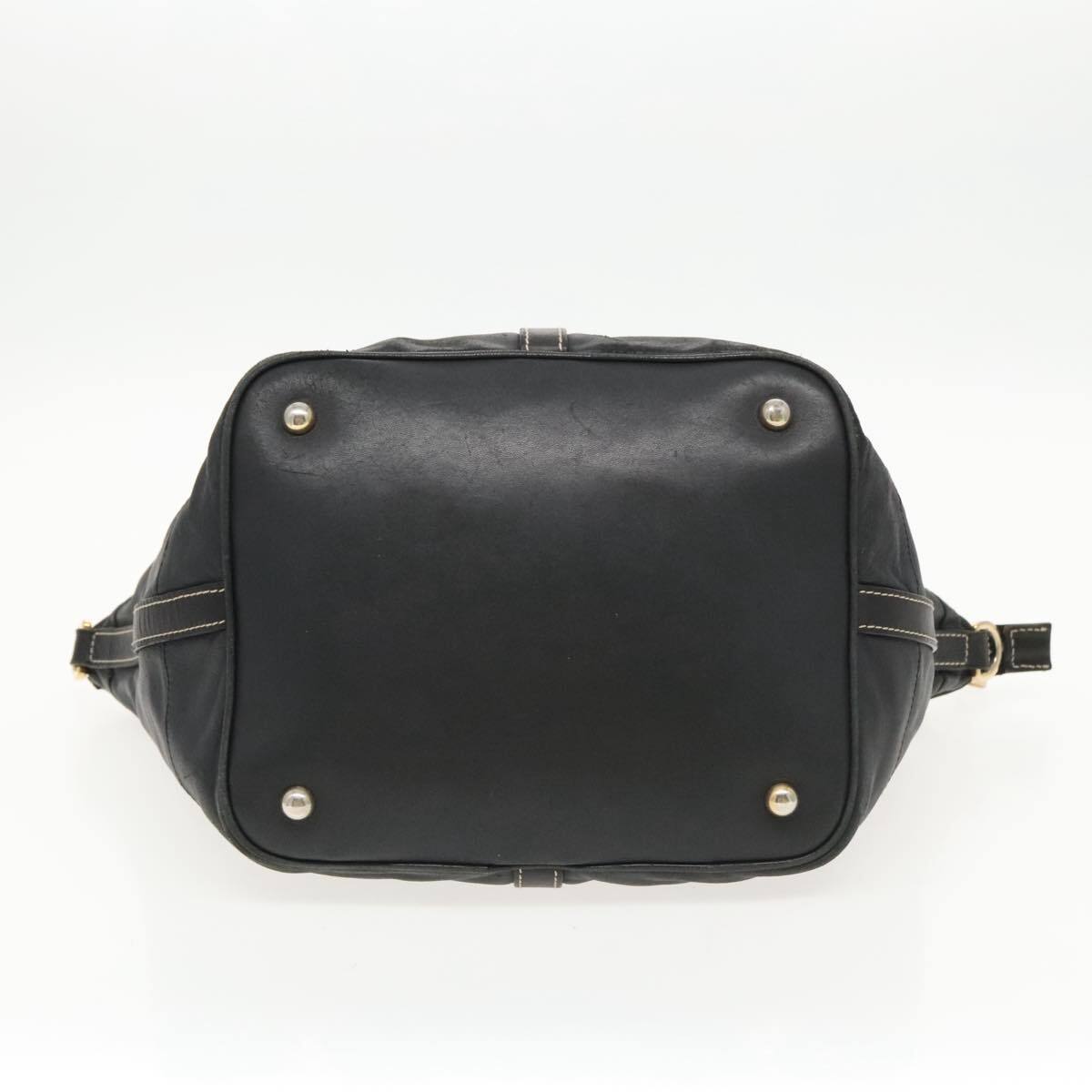 LOEWE Shoulder Bag Leather 2way Black Gold Auth bs18989 | eBay LOEWE Shoulder Bag Leather 2way Black Gold Auth bs18989 | eBay