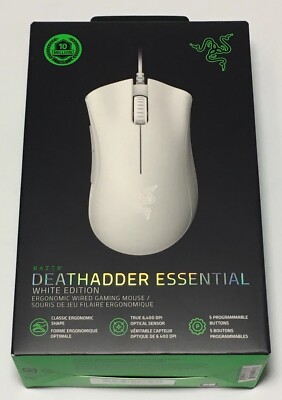 Razer DeathAdder Essential Wired Gaming Mouse White