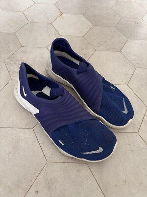 RARE blue Nike free rn flyknit Size 10 UK