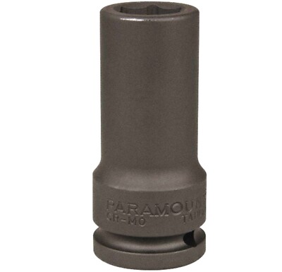 Paramount 13/16'' Deep Impact Socket: 3/4'' Drive, 6 Points, 3.5'' Overall Length