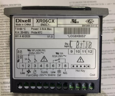 1PC NEW DIXELL Temperature controller XR06CX free shipping