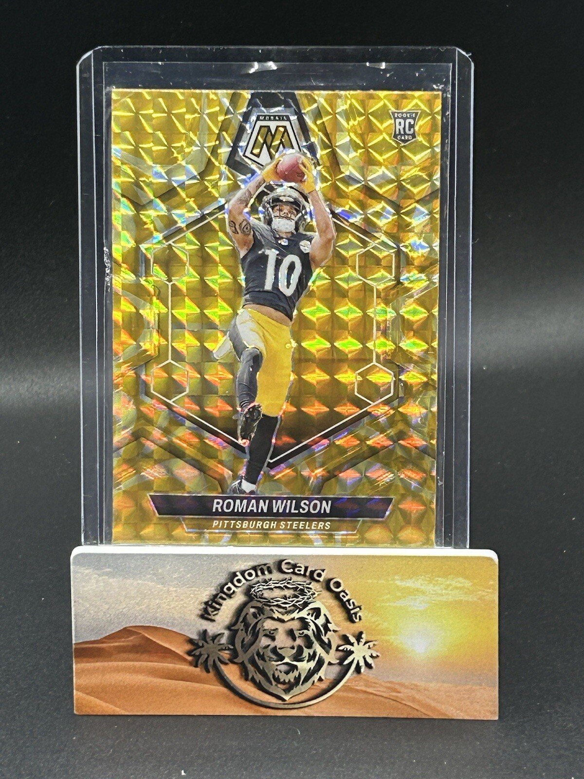 💥2024 Panini Mosaic - Roman Wilson #369 Reactive Yellow Mosaic RC Color Match💥