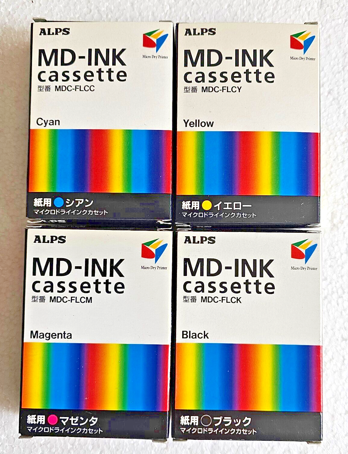 Lot of (4) ALPS INK -CMYK OEM - For Alps MD Series Printers | eBay