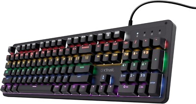 Trust Gaming GXT 1863 Thaz Mechanische Tastatur, Spanisches QWERTY-Layout