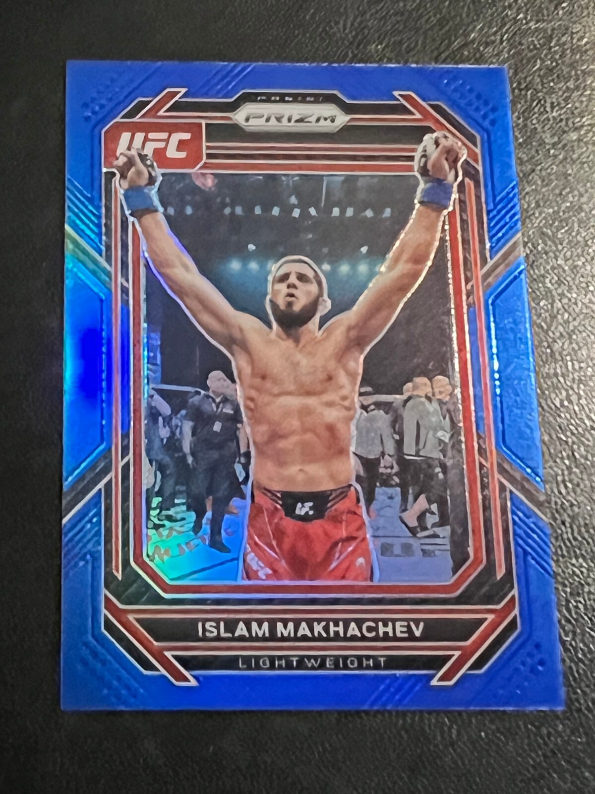 2023 PANINI PRIZM ISLAM MAKHACHEV BLUE # /175 CHAMP UFC MMA NO 177