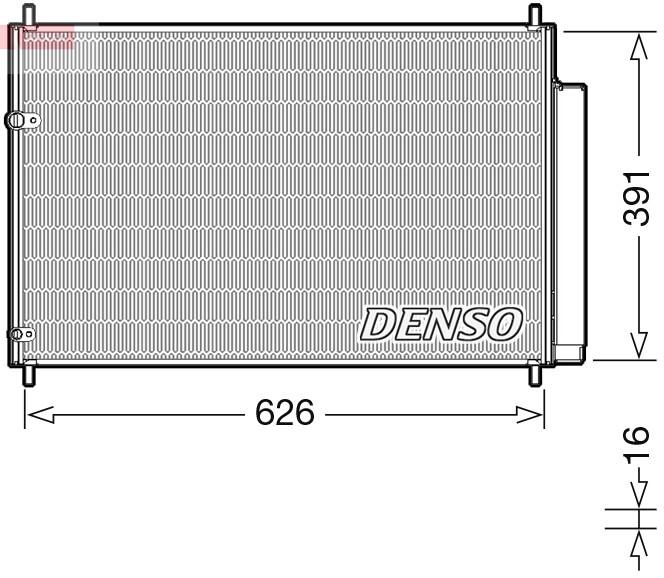 DENSO DCN50041 Condenser, air conditioning for TOYOTA