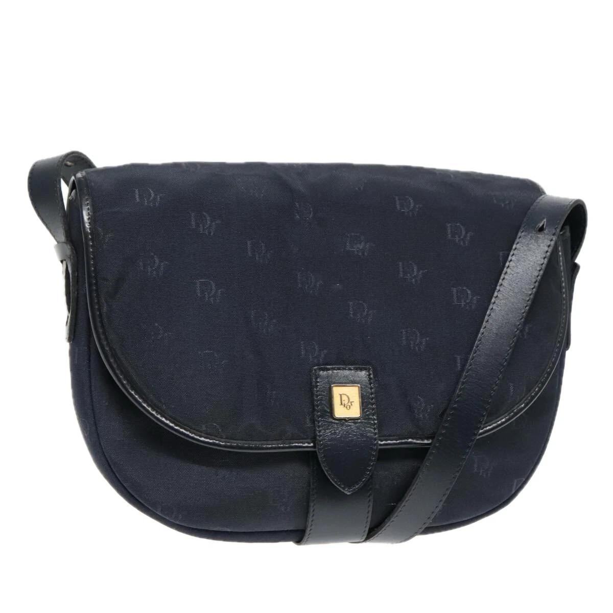 Sac bandoulière Dior en toile marine authentique