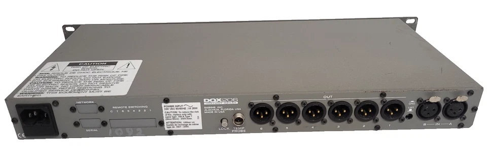 Sabine DQX 206 Instant Digital Delay Processor EQ Limiter Power Tested Only - Image 2 of 4