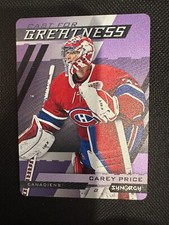 2022-23 Upper Deck Synergy Hockey Carey Price #CG-27 Cast For Greatness Purple