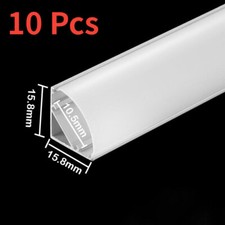 3.3ft Each Aluminum Channel 10Pcs for LED Strip Lights V-Shape Track and Cover