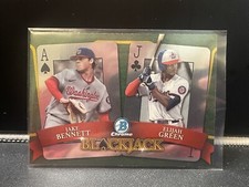 2022 Bowman Draft Chrome Elijah Green Jake Bennett BLACKJACK  #BJ-5 Nationals