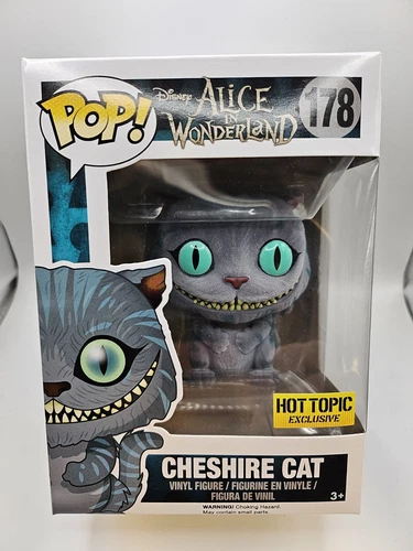 Funko Pop! Disney Alice in Wonderland Hot Topic #178 Cheshire Cat Flocked