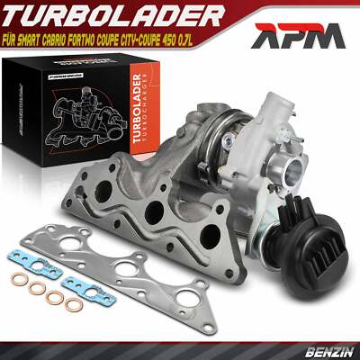 Turbolader Lader Aufladung für Smart Cabrio Fortwo Coupe City-Coupe 450 0.7L