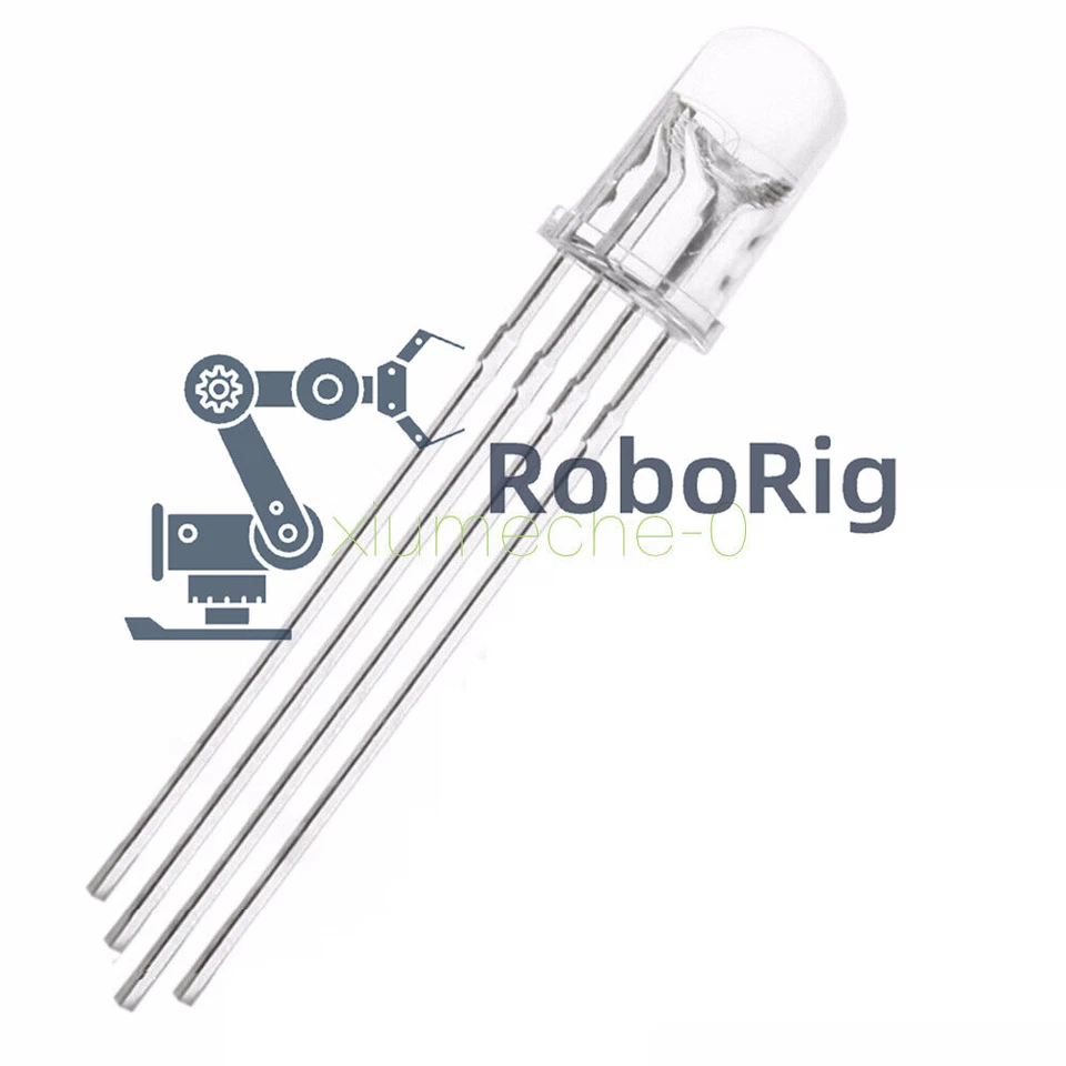 20Pcs NEW 5mm 4pin RGB Tri-Color Common Anode LED light Red Green Blue M8 - Image 2 of 4