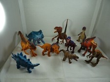 Dinosaur Collection T Rex Brontosaurus Stegasaurus 10 Dinosaurs PVC 2" - 9"