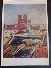 postcard art henri matisse notre dame 1900  painting unposted