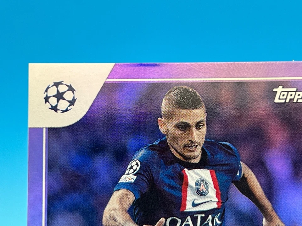 Marco Verratti /30 2022-23 Topps UEFA Club Competitions 1st Edition Purple Foil - Image 4 of 4