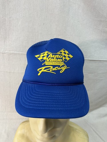 VTG Auto Parts Store Racing Trucker Hat Mohrs SnapBack Puff Ink V5581