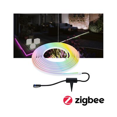 Paulmann Smart Home Zigbee Plug & Shine Smooth Strip RGB Tunable White IP67 39W 