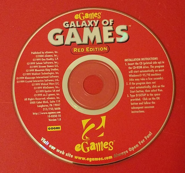 eGames Galaxy of Games Red Edition PC Game eBay