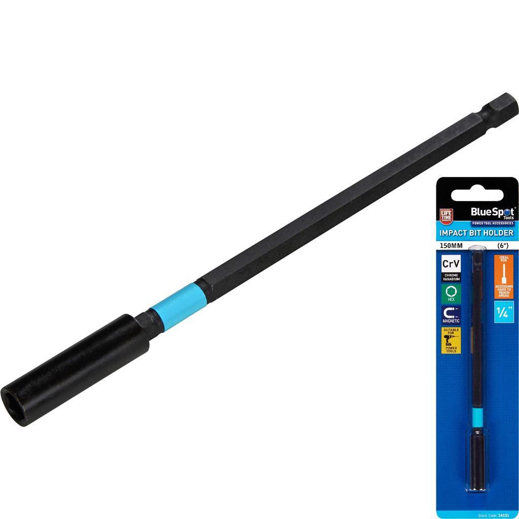 Bluespot 150mm Impact Hex Shank Magnetic Bit Holder Drill Attachment 1/4""