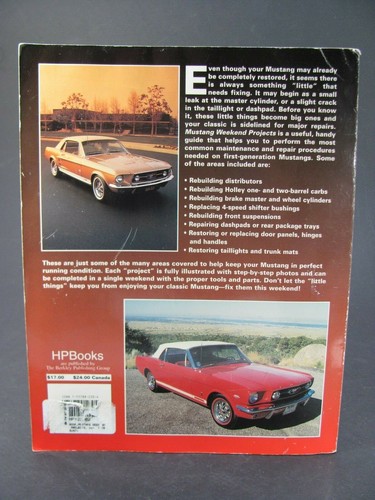 1st Edition Mustang Weekend Project Maintenance and Repair Book 1964-1/2 to 1967 - Picture 2 of 6