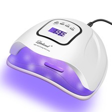 UV Gel Nail Lamp,150W UV Nail Dryer LED Light for Gel Polish-4 Timers Profess...