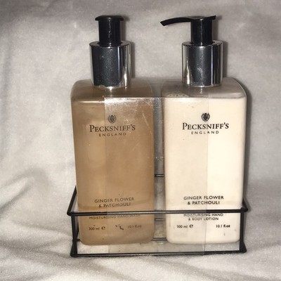 Pecksniff's England Ginger Flower & Patchouli  Hand Wash & Hand Body Lotion Set