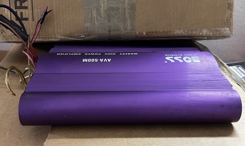 Boss Audio Systems AVA-500M Mosfet High Power 2 Ohm Stereo Amplifier ~ Untested - Picture 6 of 8