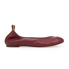 NIB LANVIN BROWN BALLERINA FLATS SIZE 36 $690
