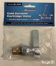 Krowne 21-470 Cold Ceramic Cartridge Valve New FREE SHIPPING