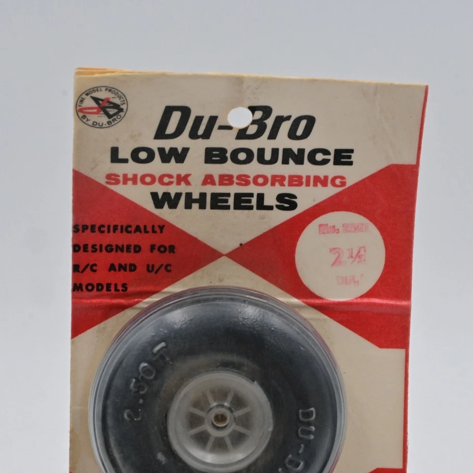 Ruedas amortiguadoras de bajo rebote Du-Bro de 2 3/4" para modelos de R/C y U/C Foto 2 de 3