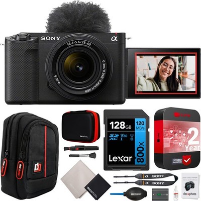 Sony ZV-E10 II Mirrorless Camera Black + 16-50mm Lens + Extended Warranty Bundle
