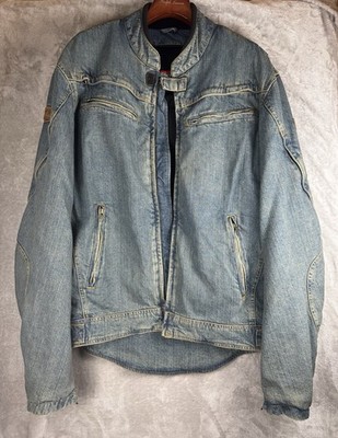 Cortech Tour Master MOD Blue Denim Motorcycle Jacket Mens Size XL /46