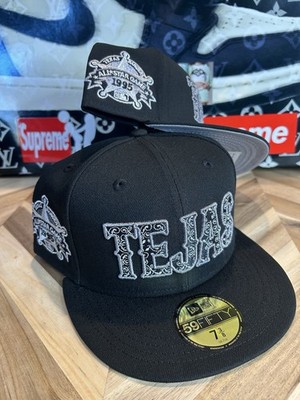 New Era Texas Rangers Reflective TEJAS Pack Prociety Black Dome 7 3/8 Sold Out