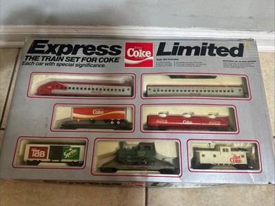 Vintage HO scale Model Power Coca Cola Express Limited Train Set