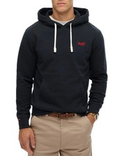 Image of Superdry Essential Logo Classic Hoodie Eclipse Navy