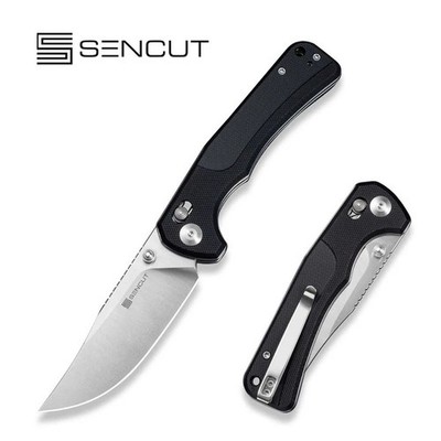 S250011 Sencut Slybolt Crossbar Lock 9Cr18MoV Steel Blade Black G10 Handle