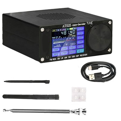 Tragbarer ATS25max Decoder Si4732A10 Vollband Empfänger CW RTTY FT8 FT4 Unterst
