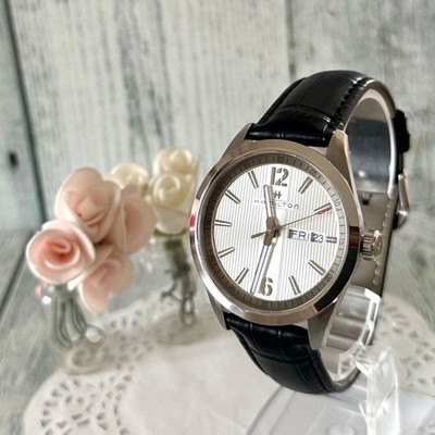 Hamilton Broadway Watch Silver Timepiece Stainless Steel Genuine Authentic