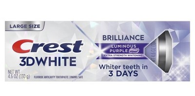 Crest 3D White Brilliance Luminous Purple Toothpaste - 4.6oz / NIB / Authentic
