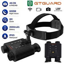 GTGUARD 4K Digital Night Vision Goggles 600M Rangefinder Infrared Binoculars US