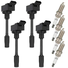For GS200t GS300 IS200t IS300 NX200t 2.0L L4 4pcs Ignition Coils 4pcs Spark Plug