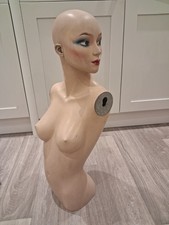 Vintage Female Mannequin Torso Good Shape And Lines Facial Expression Vibrant
