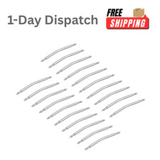 uxcell 20Pcs 22mm Curved Spring Bar Pins   Stainless