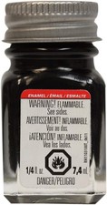 Testors Enamel Paint - Gloss Black, 1/4 oz bottle