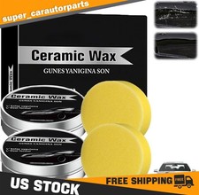2pcs Titanium Ceramic Wax Cream For Cars Advanced Car Coating Polishing 2pcs Titanium Ceramic Wax Cream For Cars Advanced Car Coating Polishing