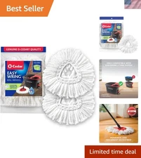 Pack of 2 EasyWring Mop Refills - Eco-Friendly Microfiber for All Surfaces
