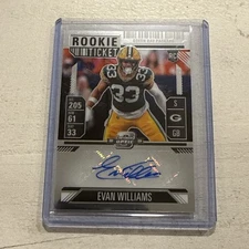2024 Panini Contenders Optic - Rookie Ticket Autographs Evan Williams #194...
